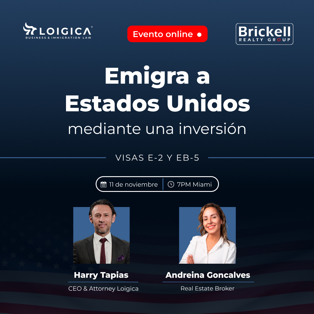 EMIGRA A ESTADOS UNIDOS MEDIANTE UNA INVERSIÓN