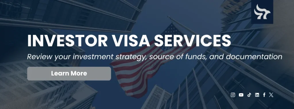 source of funds US investor visa requirements