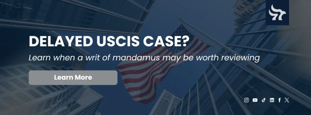 uscis new vetting writ of mandamus