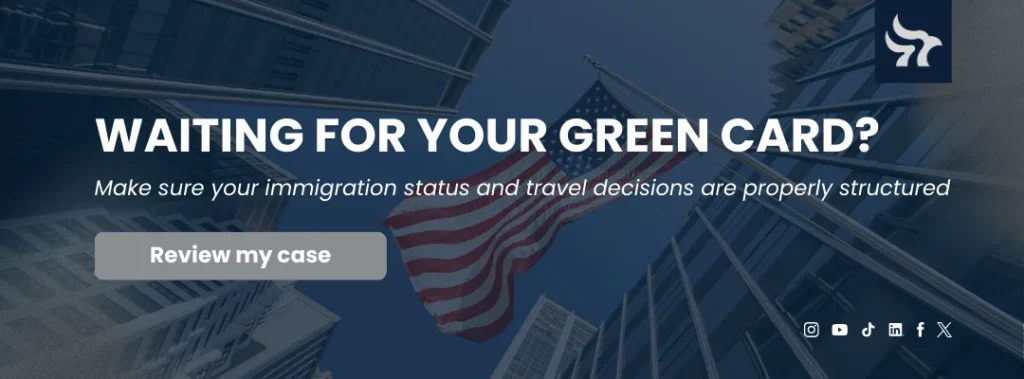 stay in the US while green card pending with loigica